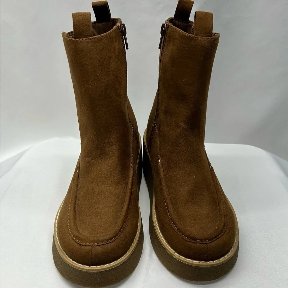 London Underground Charlie Platform Boots in Chestnut 6